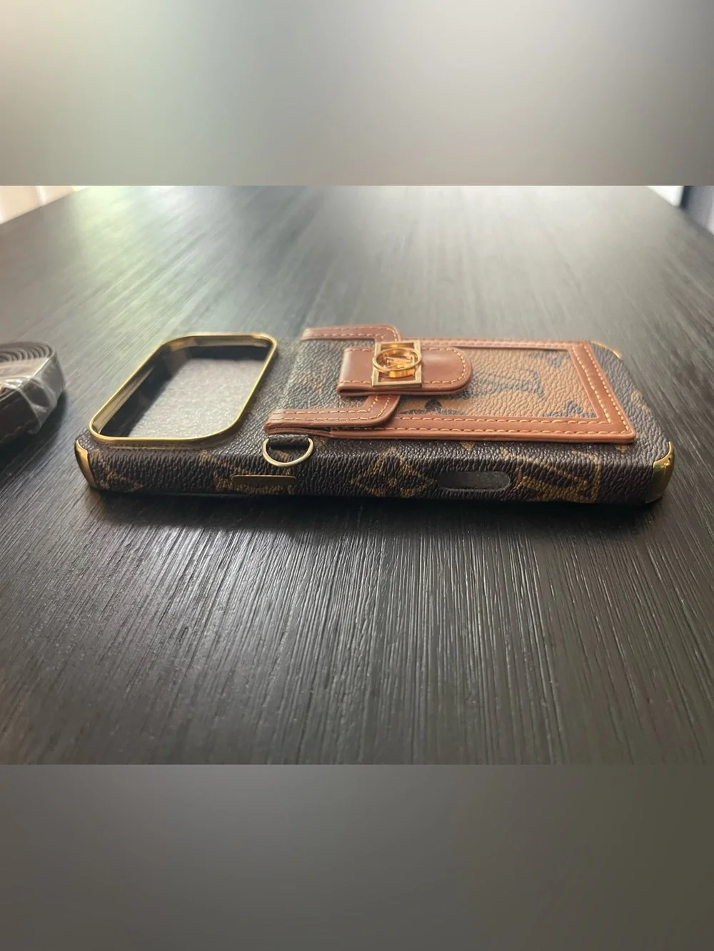 iPhone 17 pro max wallet Crossbody Case with Strap